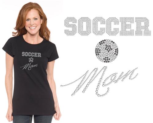 In Your Face Apparel Misses Soccer Mom Bling Tee