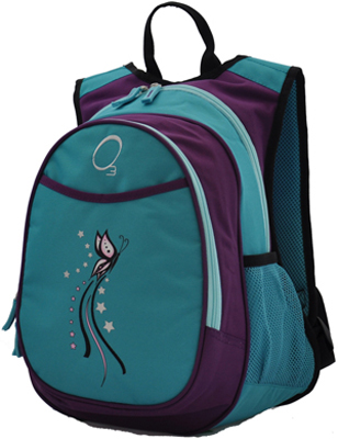 O3 Kids Turquoise Butterfly Backpack With Cooler