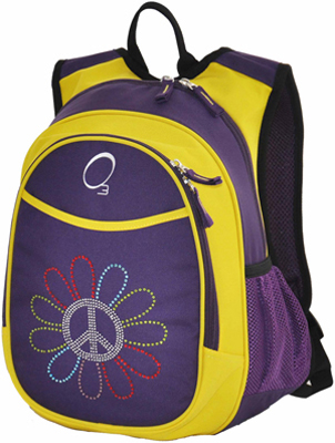 O3 Kids Peace Flower Backpack With Cooler