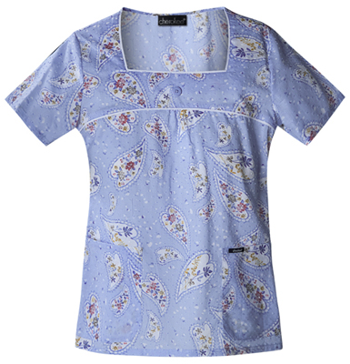 Cherokee Women's Runway Square Neck Scrub Tops. Embroidery is available on this item.