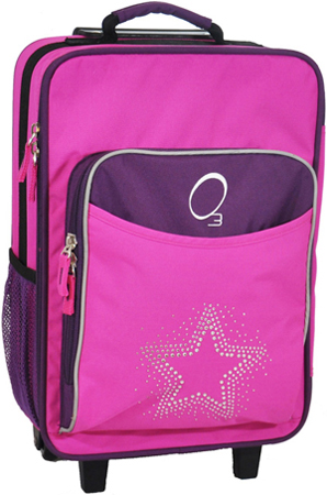 O3 Kids Bling Rhinestone Star Suitcase With Cooler