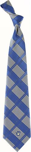 Eagles Wings MLB Milwaukee Brewers Woven Plaid Tie