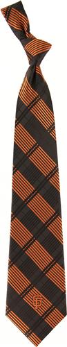 Eagles Wings MLB Giants Woven Plaid Tie