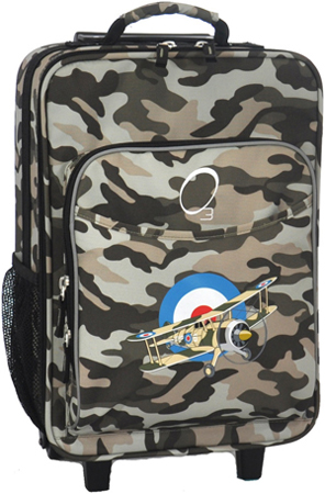 O3 Kids Camo Airplane Suitcase With Cooler