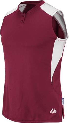 Women's Cool Base Sleeveless Softball Jersey. Decorated in seven days or less.