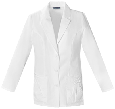 Cherokee Women's Pin Tuck Scrub Lab Coats. Embroidery is available on this item.