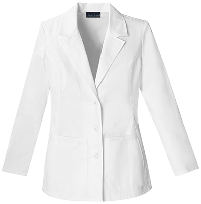Cherokee Women's Blazer Style Scrub Lab Coats. Embroidery is available on this item.