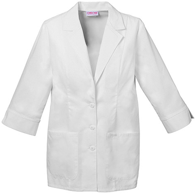 Cherokee Women's 3/4 Sleeve Scrub Lab Coats. Embroidery is available on this item.