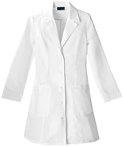 Cherokee Women's 36" Notch Collar Scrub Lab Coats. Embroidery is available on this item.