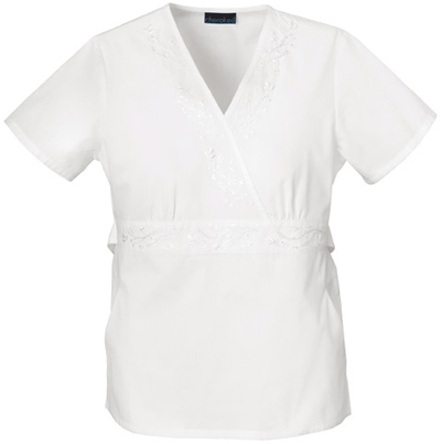 Cherokee Women's Fashion Obi Crossover Scrub Tops. Embroidery is available on this item.