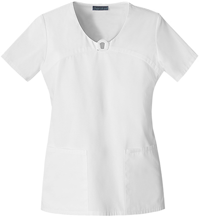 Cherokee Women's Fashion V-Neck Scrub Tops. Embroidery is available on this item.