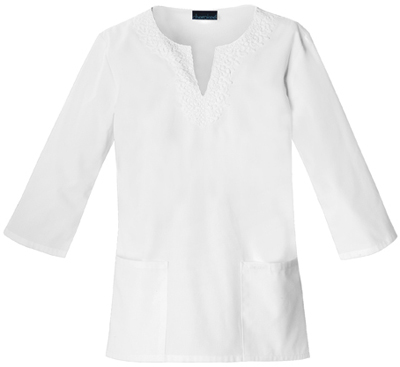 Cherokee Women's Fashion 3/4 Sleeve Scrub Tops. Embroidery is available on this item.