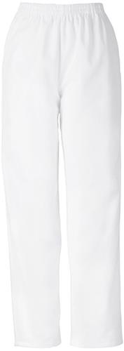 Cherokee Women's Pro White Pull-on Scrub Pants. Embroidery is available on this item.