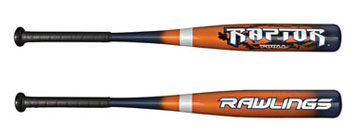 Rawlings Youth Raptor T-Ball Baseball Bats TBRAP2 - Baseball Equipment ...