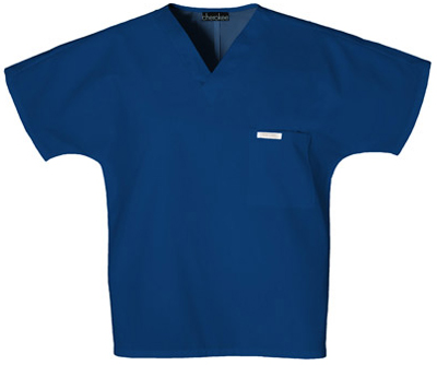 Cherokee Unisex Fashion V-Neck Scrub Tops. Embroidery is available on this item.