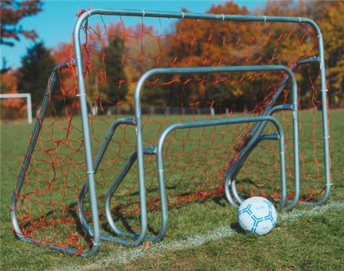 Small Steel Soccer Goals with Ground Bars (EACH)