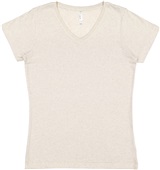 LAT Sportswear Ladies Fine Jersey V-Neck Tee