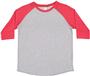 LAT Sportswear Youth 3/4 Sleeve Baseball Tee