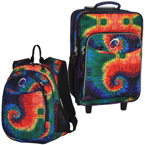 Kids Luggage & Backpack Set Tie Dye