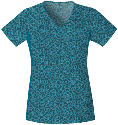 Cherokee Women's Flexibles PR Mock Wrap Scrub Tops. Embroidery is available on this item.