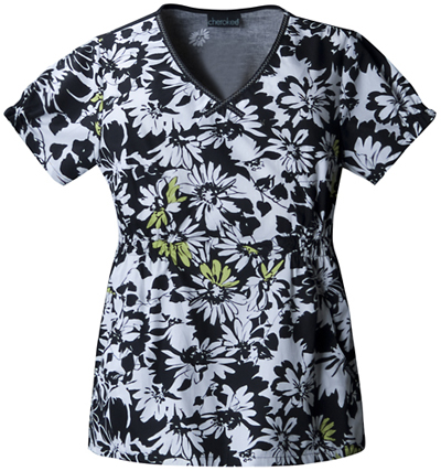 Cherokee Two Times The Beauty V-Neck Scrub Tops. Embroidery is available on this item.