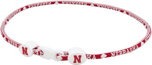 Eagles Wings NCAA Nebraska Titanium Sport Necklace