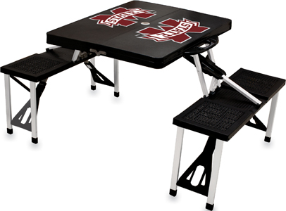 Picnic Time Mississippi State Folding Picnic Table