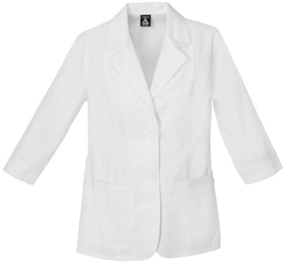 Cherokee Studio Women's 3/4 Sleeve Scrub Lab Coats. Embroidery is available on this item.