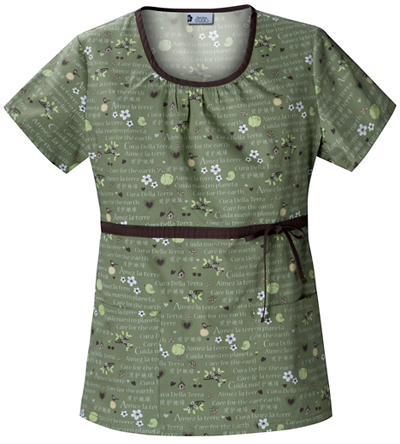 Cherokee Studio PR Women's Scoop Neck Scrub Tops. Embroidery is available on this item.