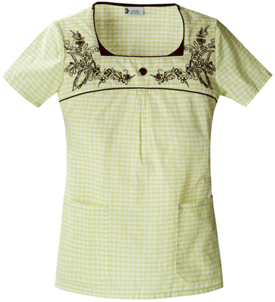 Cherokee Studio PR Women's Square Neck Scrub Tops. Embroidery is available on this item.