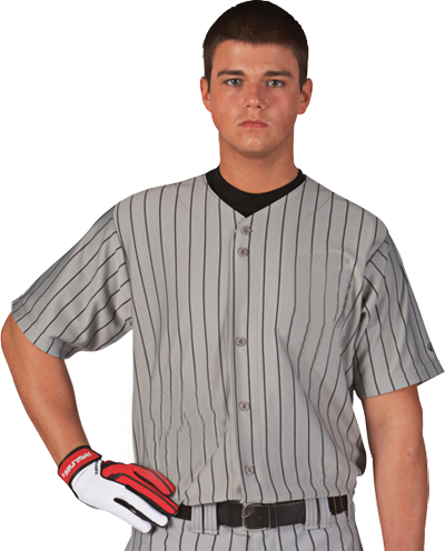 youth pinstripe baseball jersey