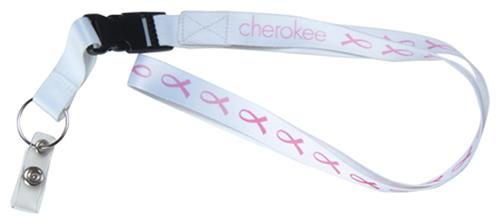 Cherokee Breast Cancer Ribbon Lanyards