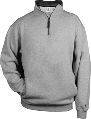 Badger 1/4 Zip Fleece Pullovers. Decorated in seven days or less.