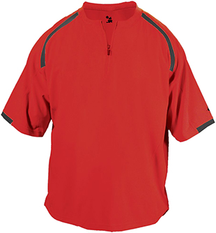 Badger Competitor Short Sleeve Pullover Windshirts