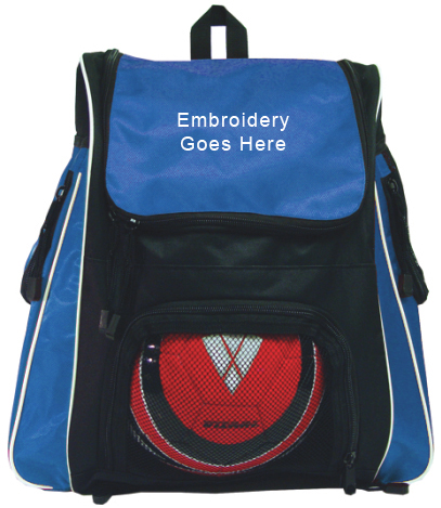 Vizari Taranto Soccer Backpacks. Embroidery is available on this item.