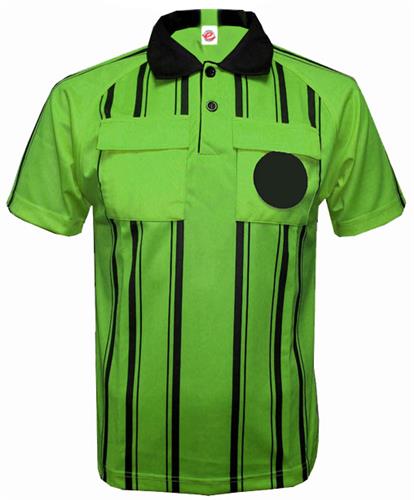 Soccer Referee Jerseys Short Sleeve-LIME Closeout