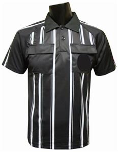 New Style Soccer Referee Jersey Short Sleeve-BLACK - Soccer Equipment ...