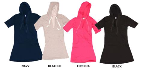 Womens hoodie tunic s/s fleece hang out gifts