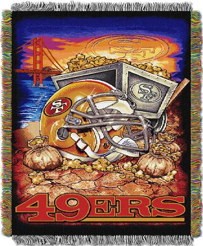 Northwest NFL 49ers "HFA" Woven Tapestry Throw
