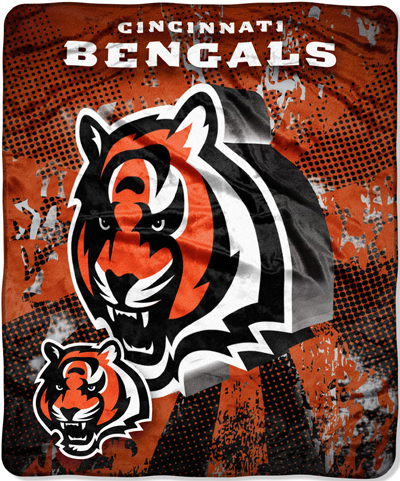 Northwest NFL Cincinnati Bengals Grunge Throws