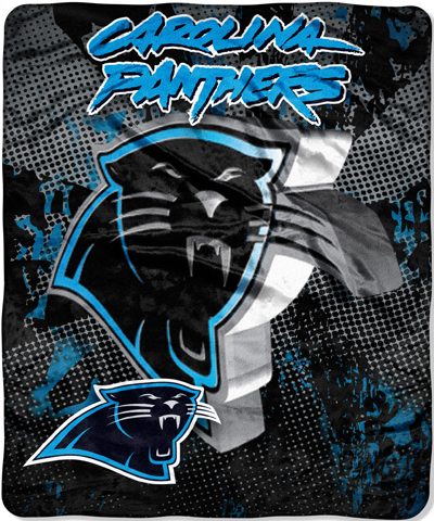 Northwest NFL Carolina Panthers Grunge Throws