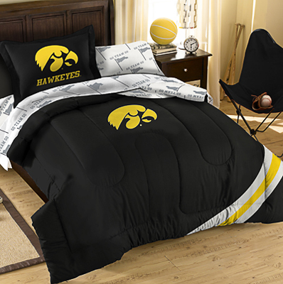 Northwest NCAA Iowa Twin Bed in Bag Set