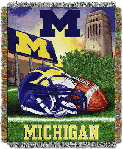 Northwest NCAA Michigan "HFA" Tapestry Throw