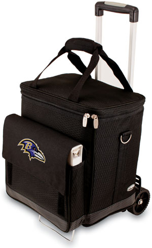 Picnic Time NFL Baltimore Ravens Cellar w/Trolley