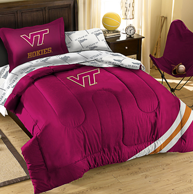 Northwest NCAA Virginia Tech Twin Bed in Bag Set