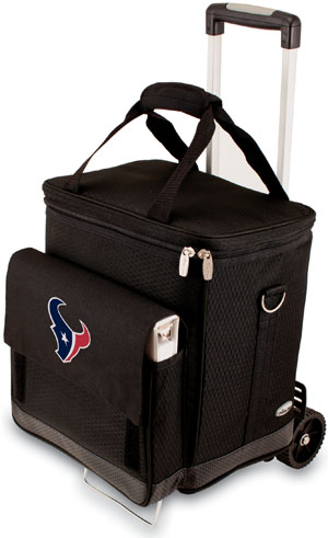 Picnic Time NFL Houston Texans Cellar with Trolley