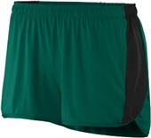 Augusta Sportswear Ladies' X-Small Dark Green/Black Sprint Shorts 3.75"