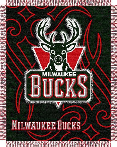 Northwest NBA Milwaukee Bucks 48"x60" Woven Throw