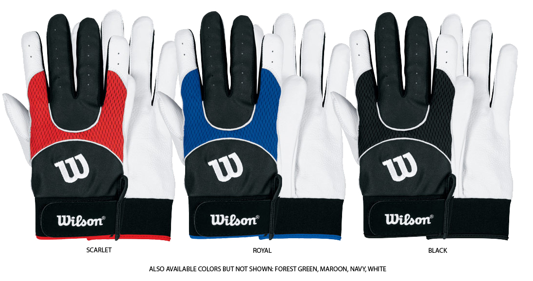 E6338 Wilson A6000 Professional Baseball Batting Gloves