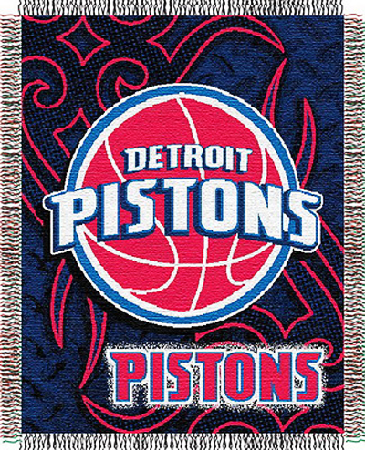 Northwest NBA Detroit Pistons 48"x60" Woven Throw